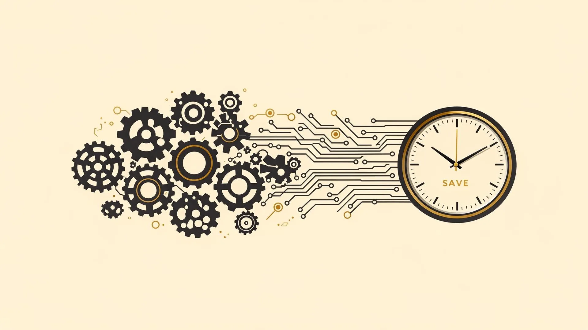 Engranajes y procesos automatizados con inteligencia artificial en empresas